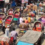 ফরিদপুরে যান জট ‌ঠেকা‌তে ইজিবাইক-অটো রিকশার রঙ বদলাচ্ছে